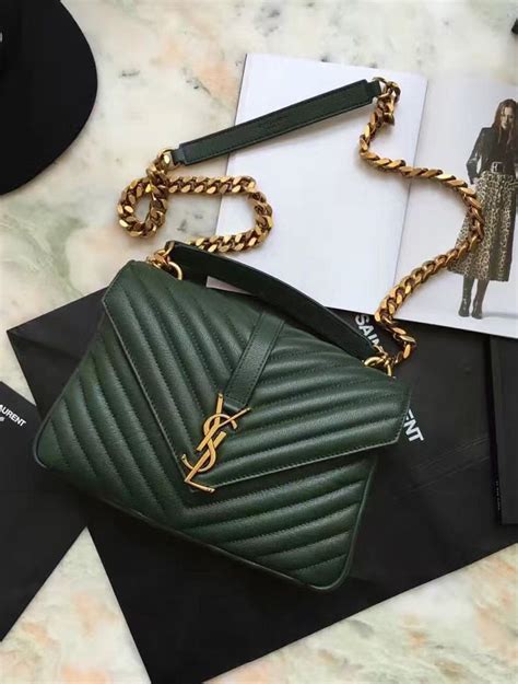 ysl sling bag green